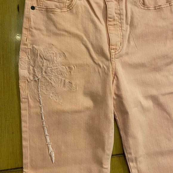 Free People Sandrine Rose Womens Embroidered Jeans Ankle New 27 virgin label - Picture 4 of 16